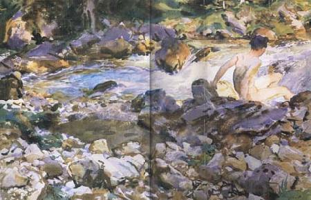 John Singer Sargent Mountain Stream (mk18) China oil painting art